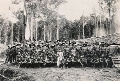 Alle deelnemers van de Mamberamo-expeditie 