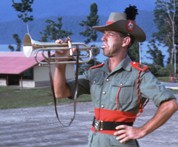 trompetter van het Papoea Vrijwilligerskorps 