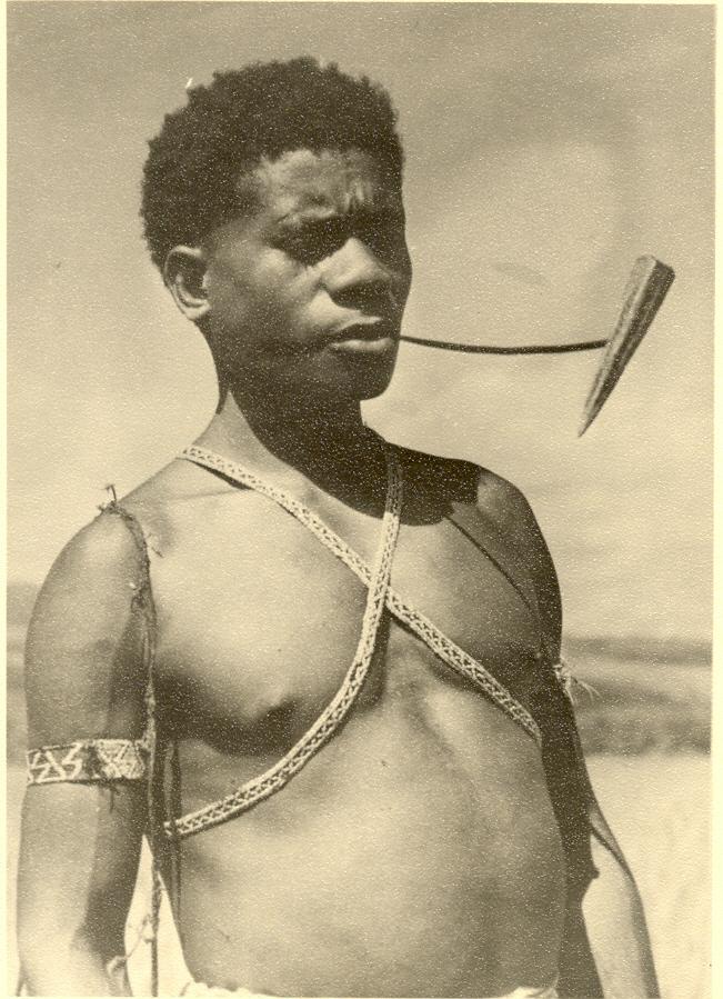 BD/138/8 - 
Man from Arfakgebergte smoking pipe
