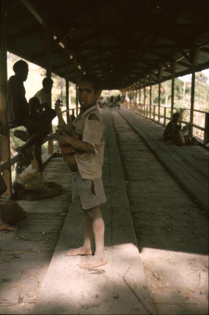 BD/166/218 -
Boy on a roofed bridge