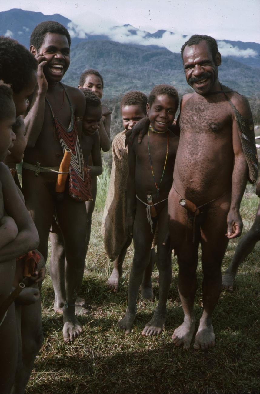 BD/166/329 -
Group of Papua men in the open field