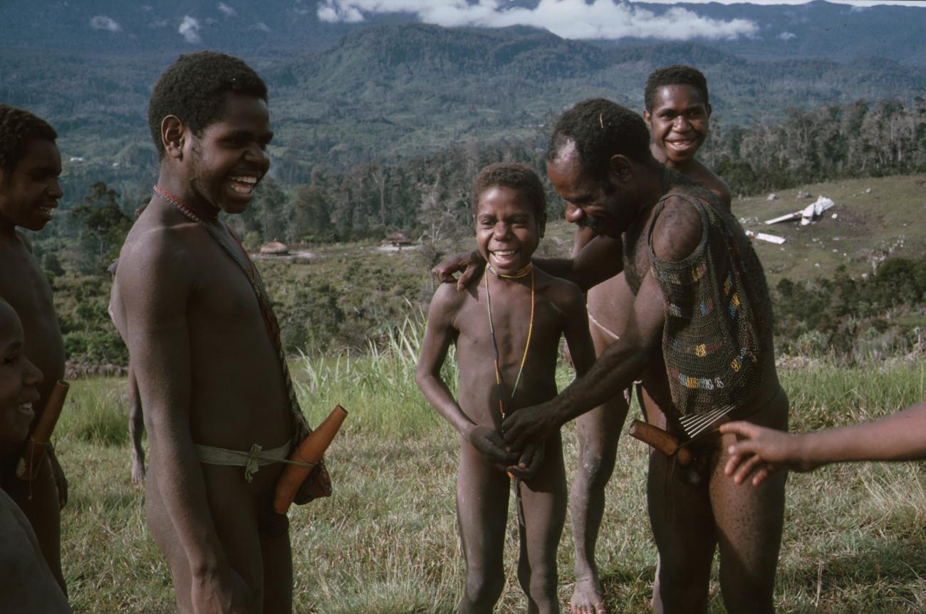 BD/166/329 -
Group of Papua men in the open field