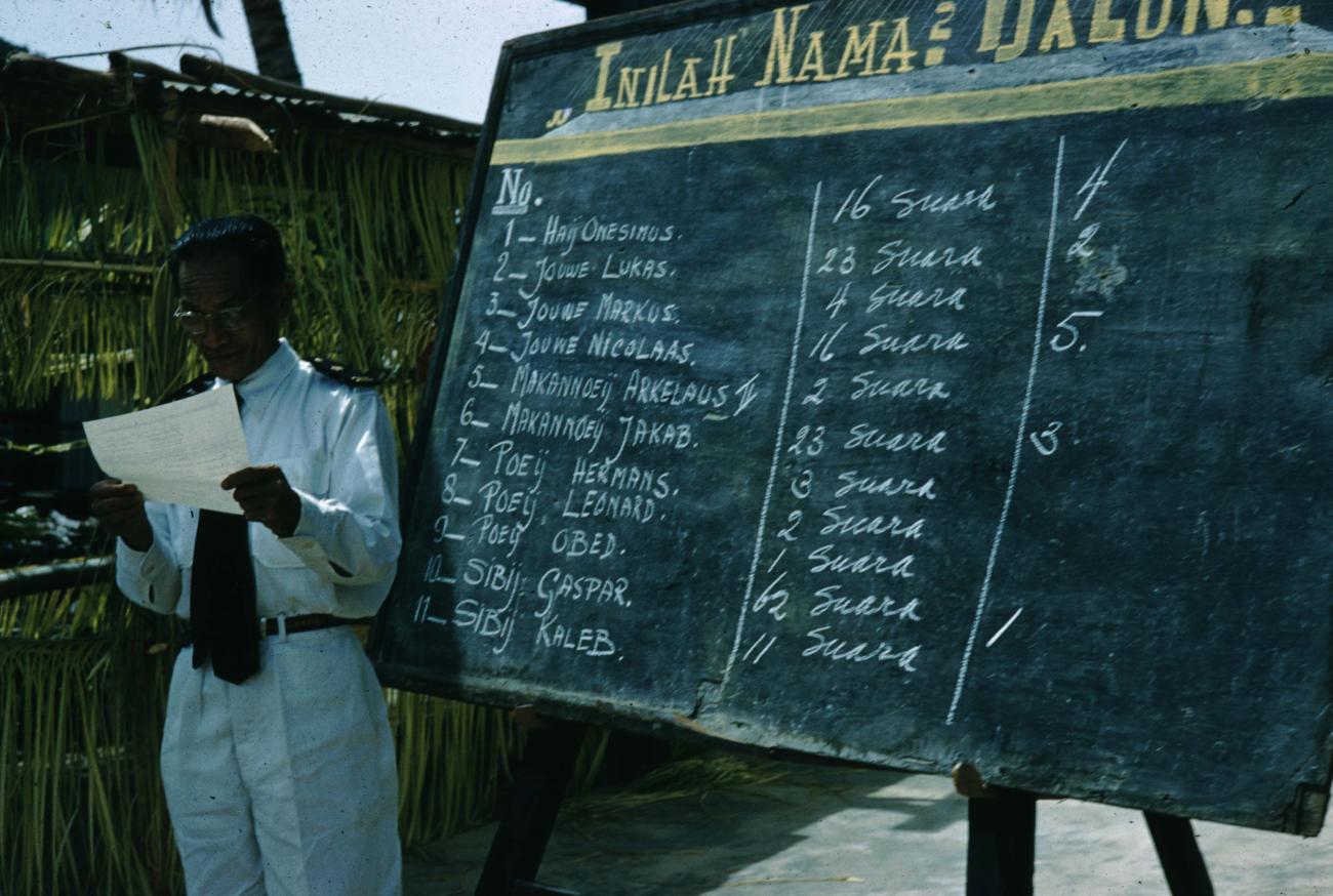 BD/209/7078 - 
Verkiezingen Nieuw Guinea Raad

