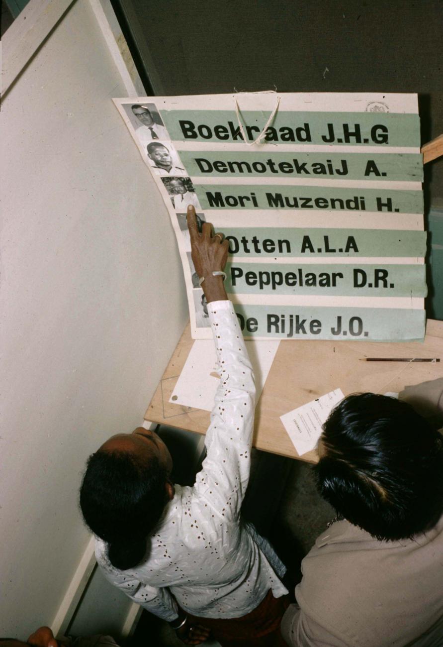 BD/209/8004 - 
Verkiezingen Nieuw Guinea Raad
