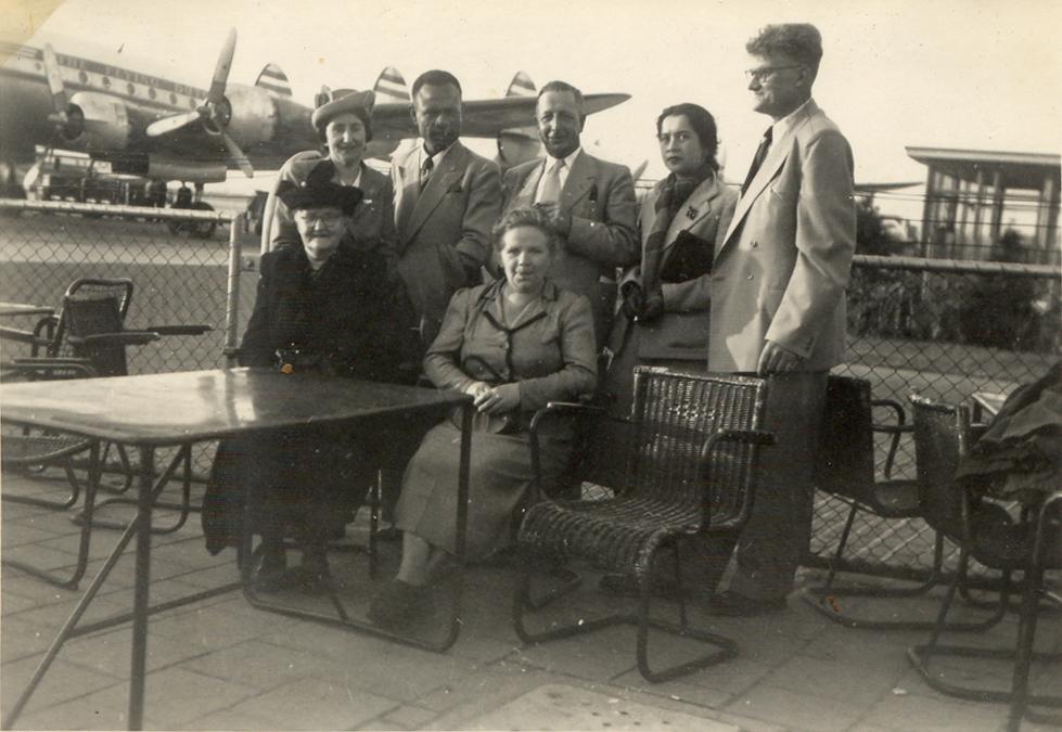 BD/308/3 -
Groepsfoto op Schiphol