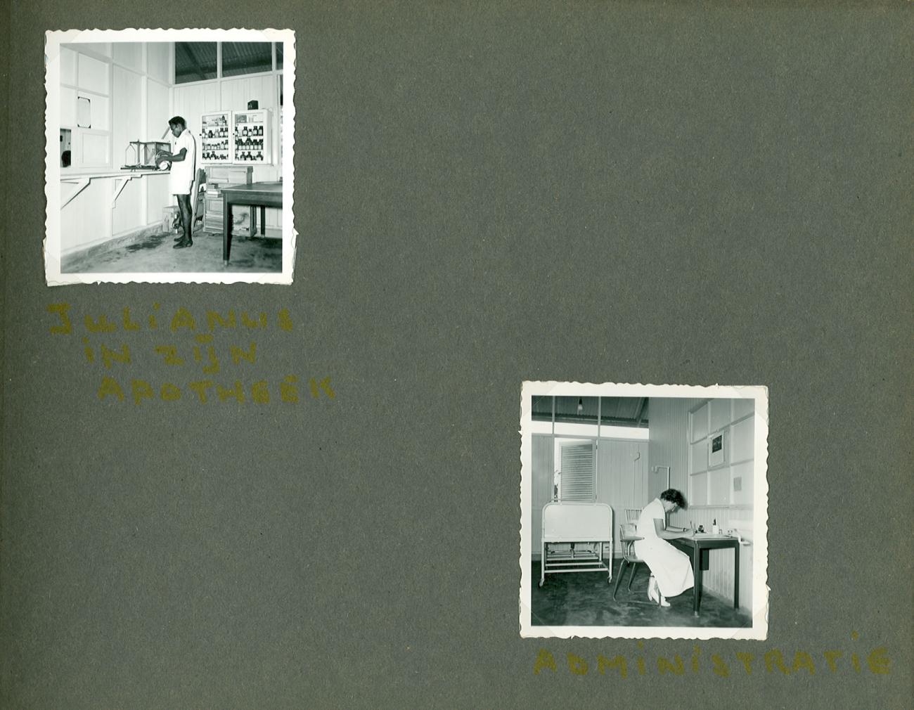 BD/83/104 -
Apotheek en administratie van ziekenhuis in Sarmi