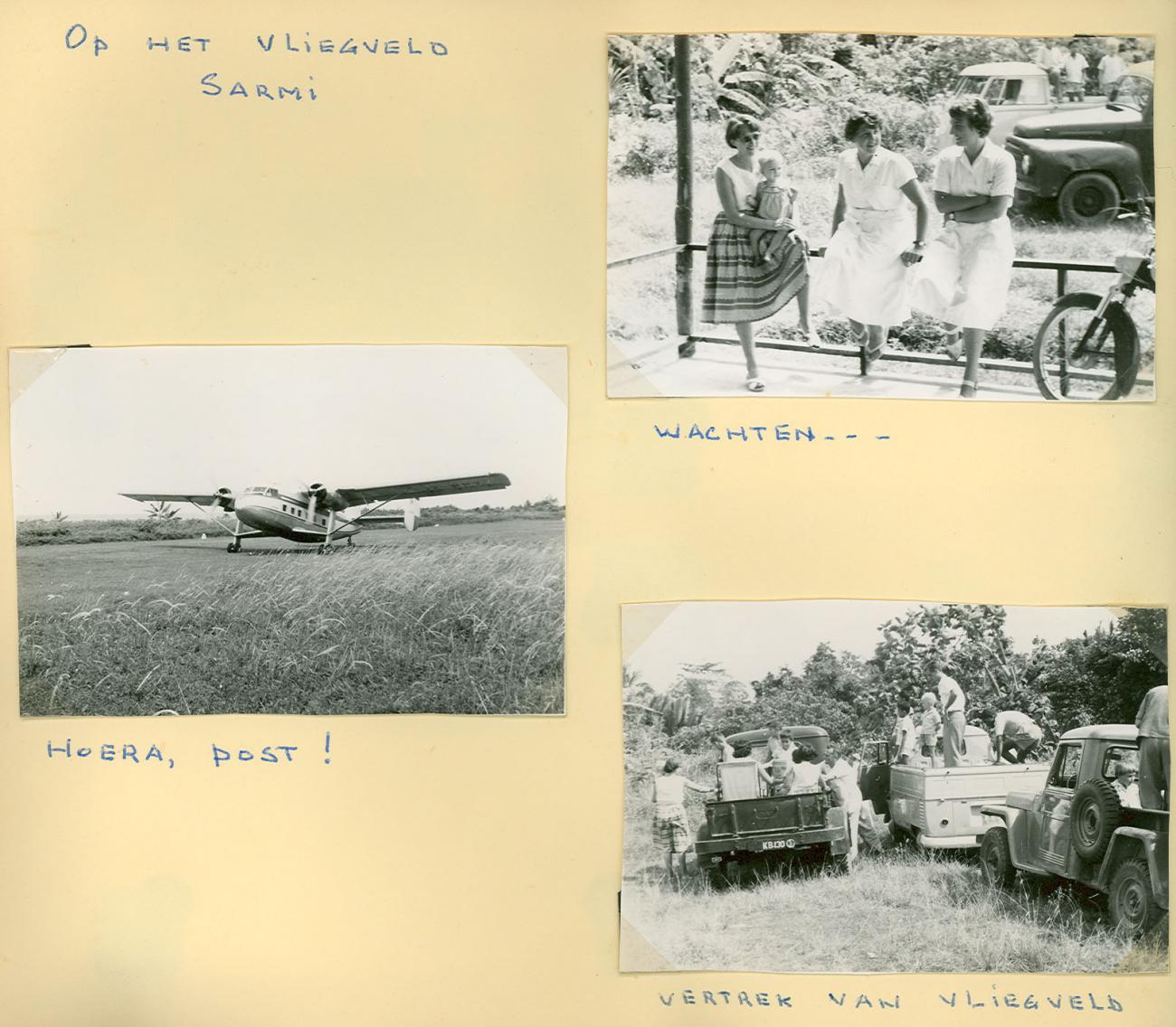 BD/83/74 -
Wachten op het postvliegtuig op het vliegveld van Sarmi