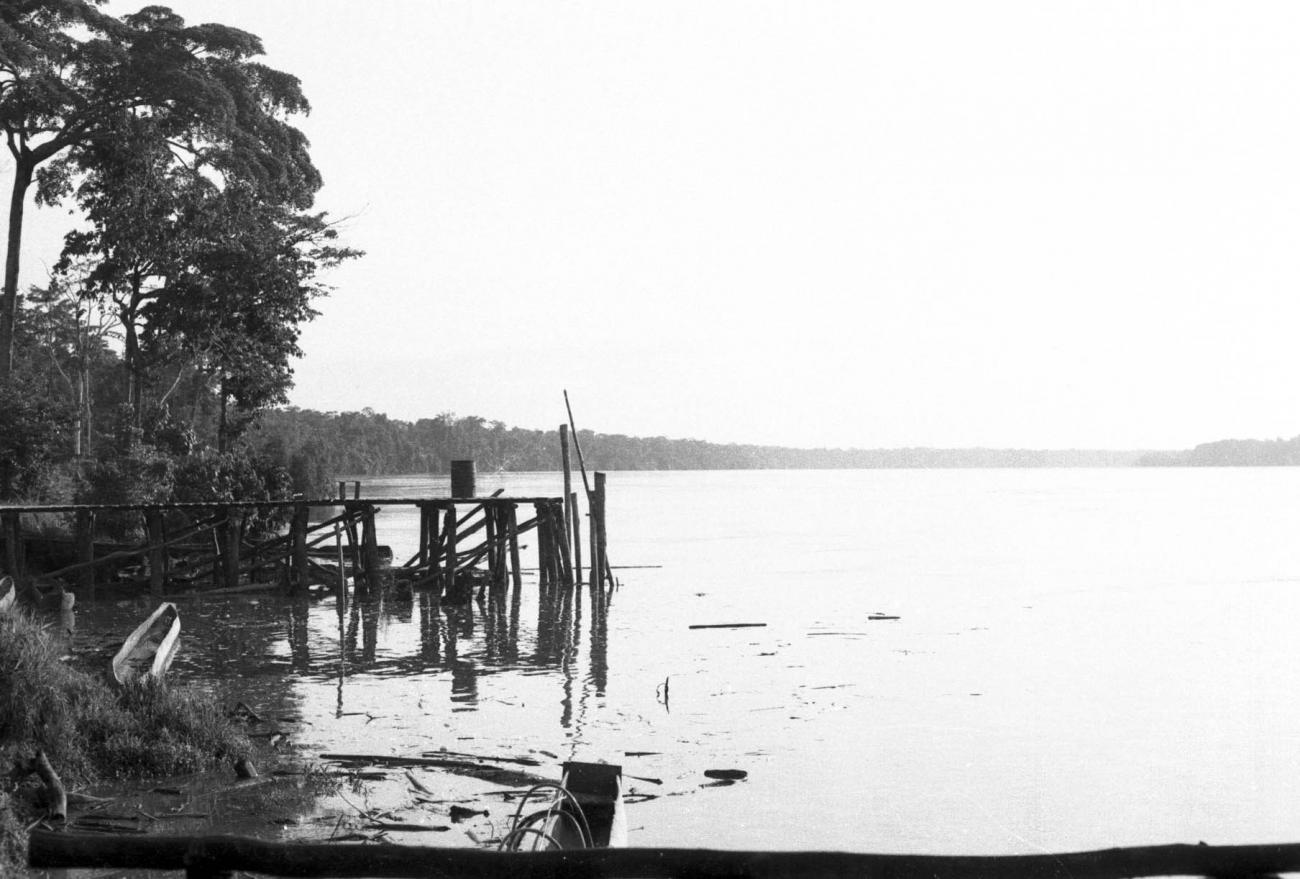 BD/133/451 -
Landschapsopname van de rivier met oever