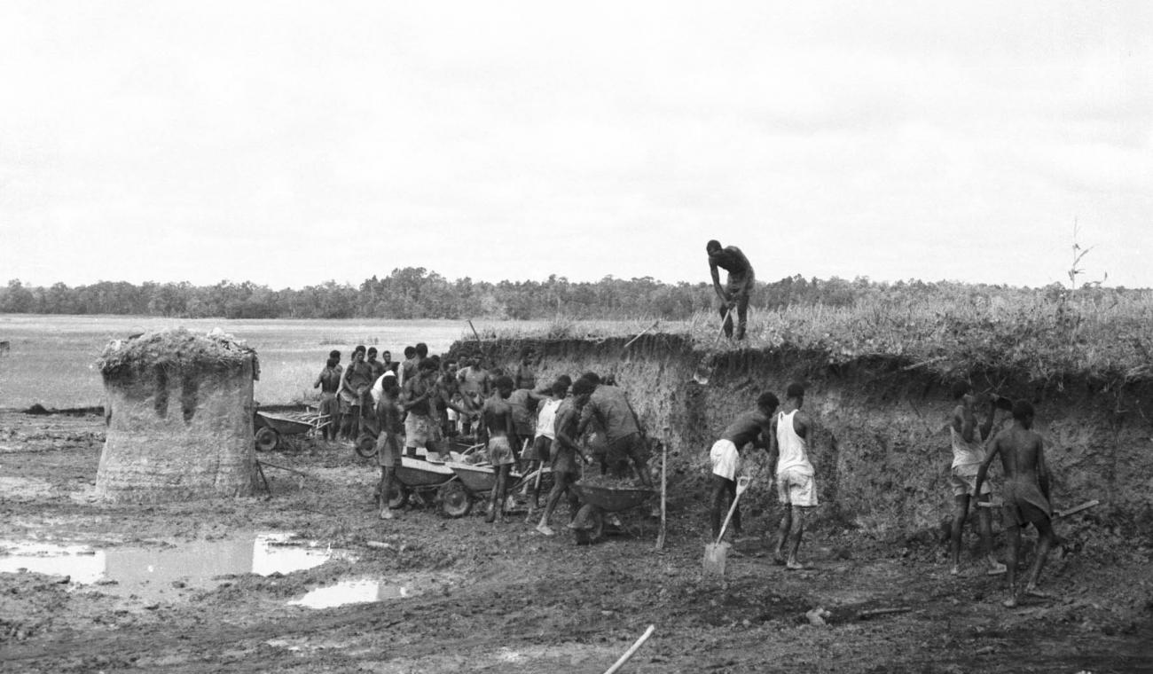 BD/133/516 - 
Arbeiders aan het werk
