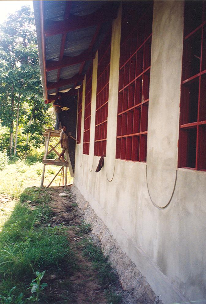 BD/269/931 - 
Kerk in Koya Korso bijna af
