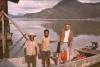 BD/132/155 pater Andringa en twee Papuanen in een boot