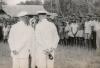 BD/269/1187 (Rituele) opvoering bij het afscheid van gouverneur J. van Baal in Kokonau